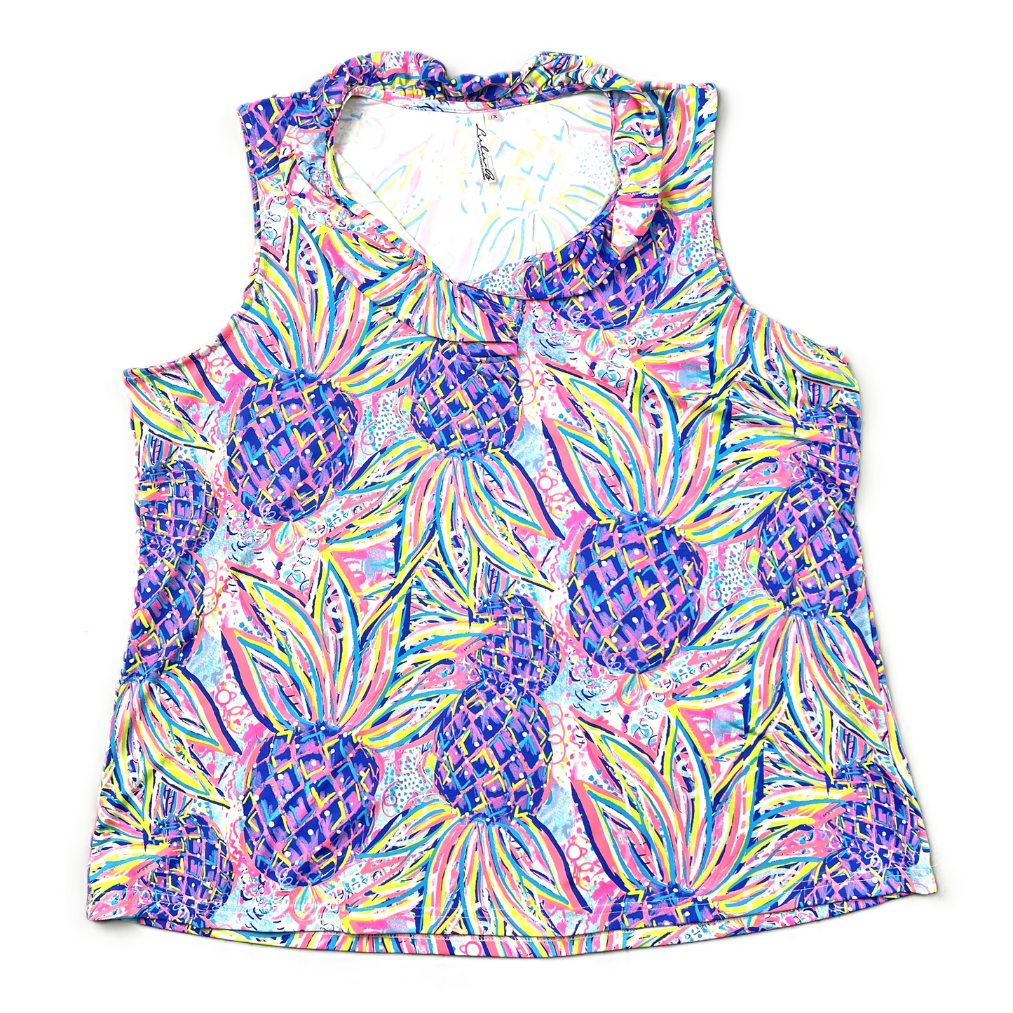 Multi-colored Top Sleeveless By Lulu, Size: 1x