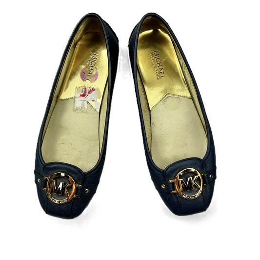 Blue & Gold Shoes Flats By Michael By Michael Kors, Size: 8.5