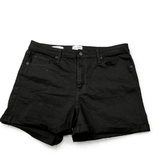 Black Denim Shorts By Universal Thread, Size: 16