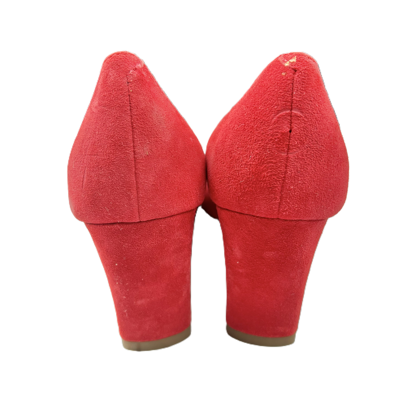 Red Shoes Heels Kitten By Calvin Klein, Size: 8