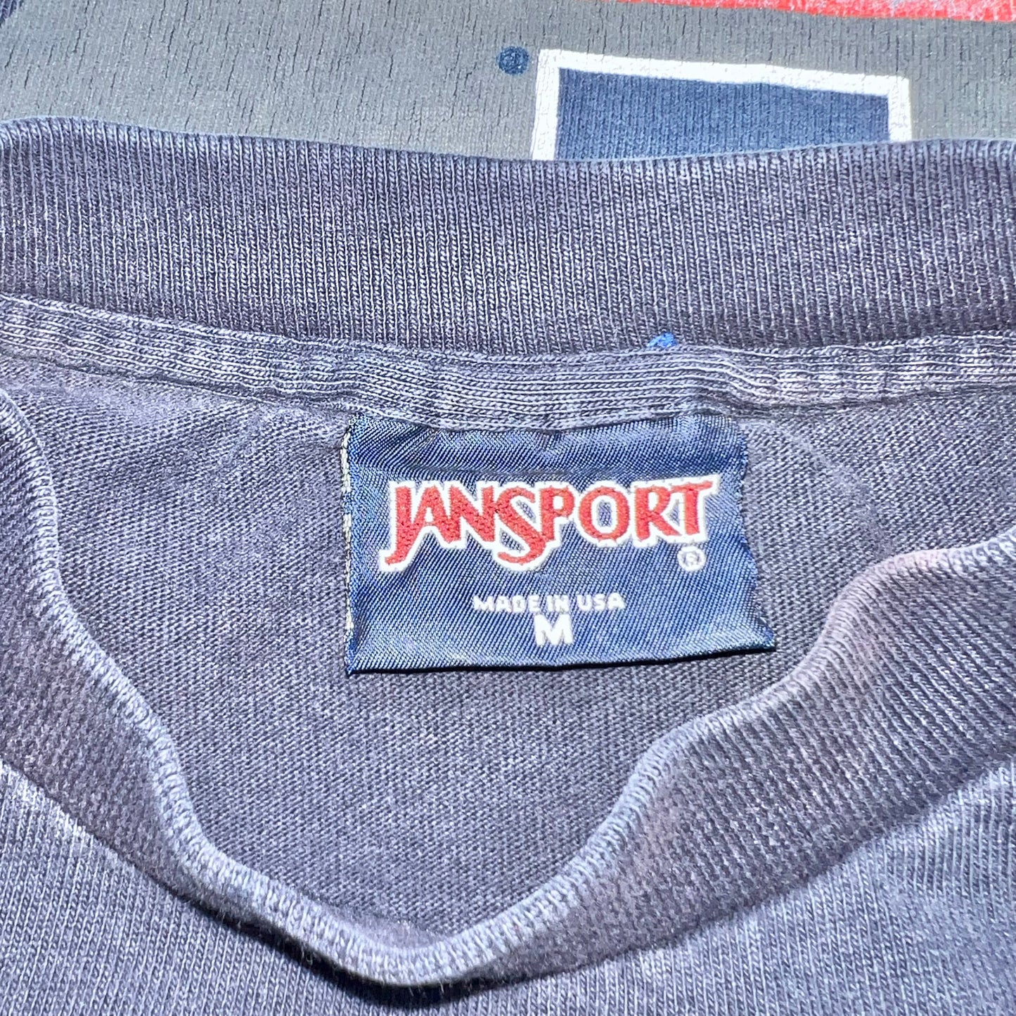 Navy Top Long Sleeve By Jansport, Size: M