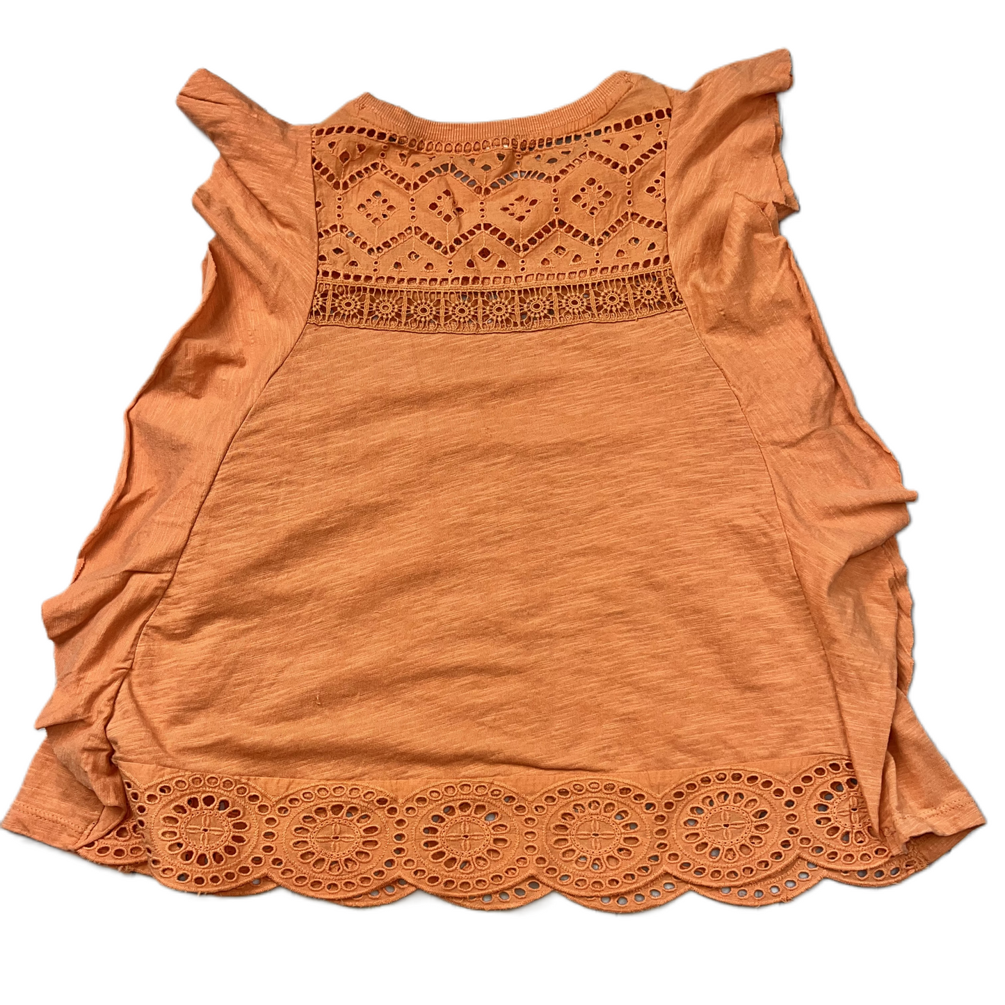 Orange Top Sleeveless By Anthropologie, Size: L
