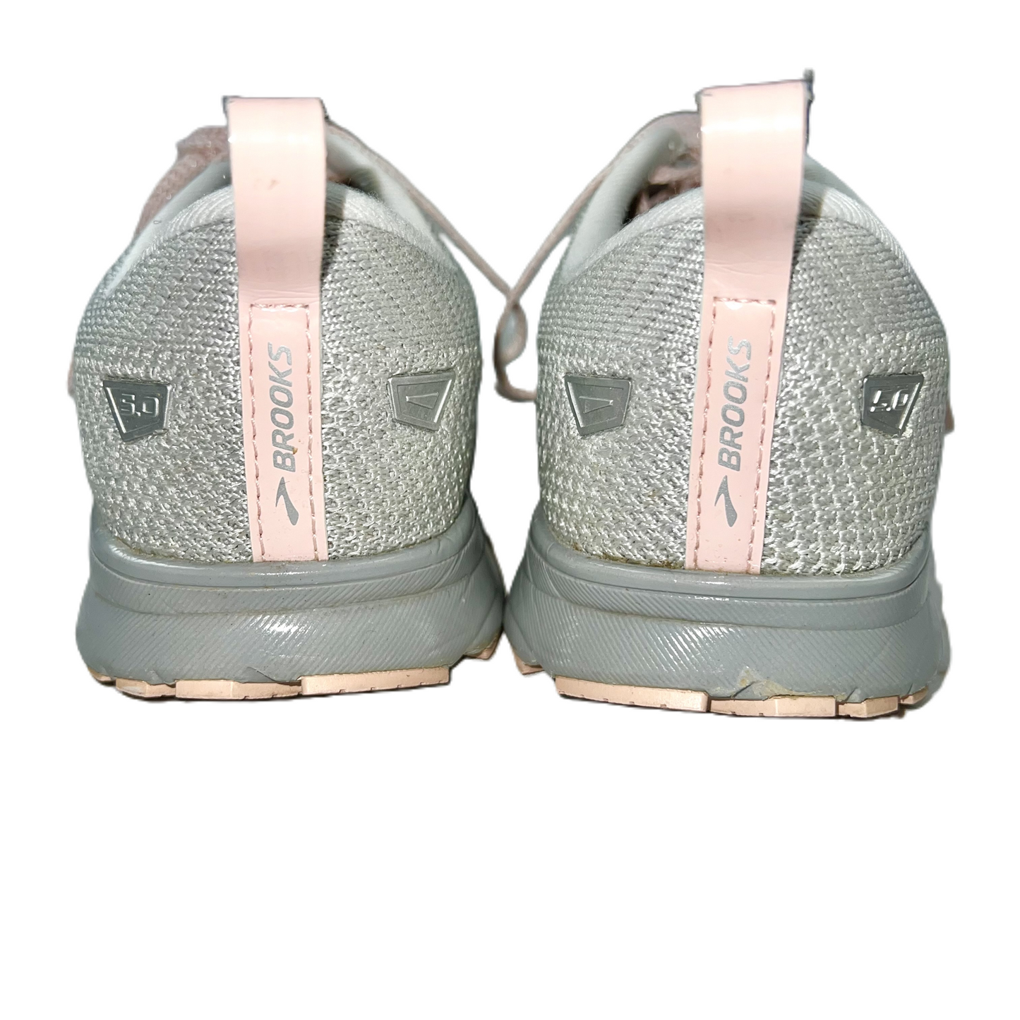 Shoes Athletic By Brooks In Grey & Pink, Size: 7