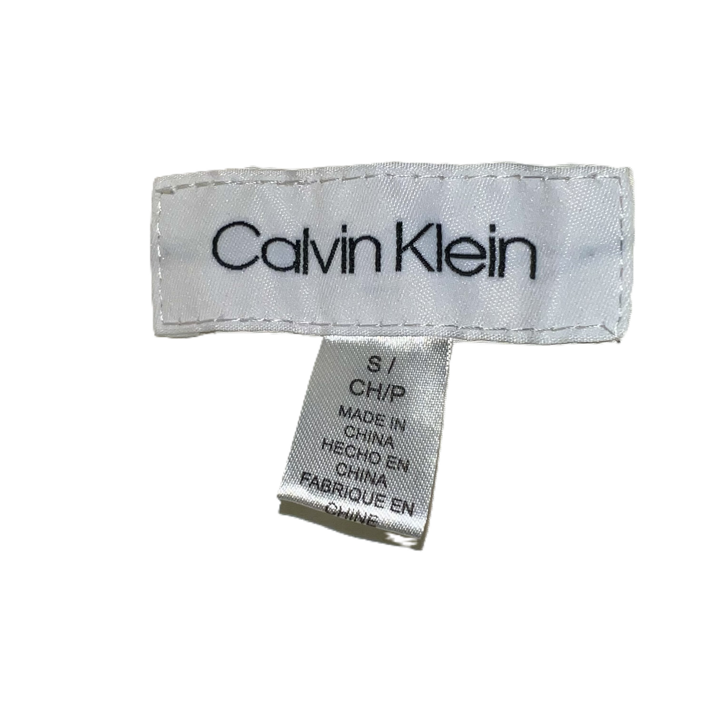 Vest Puffer & Quilted By Calvin Klein In Cream, Size: S