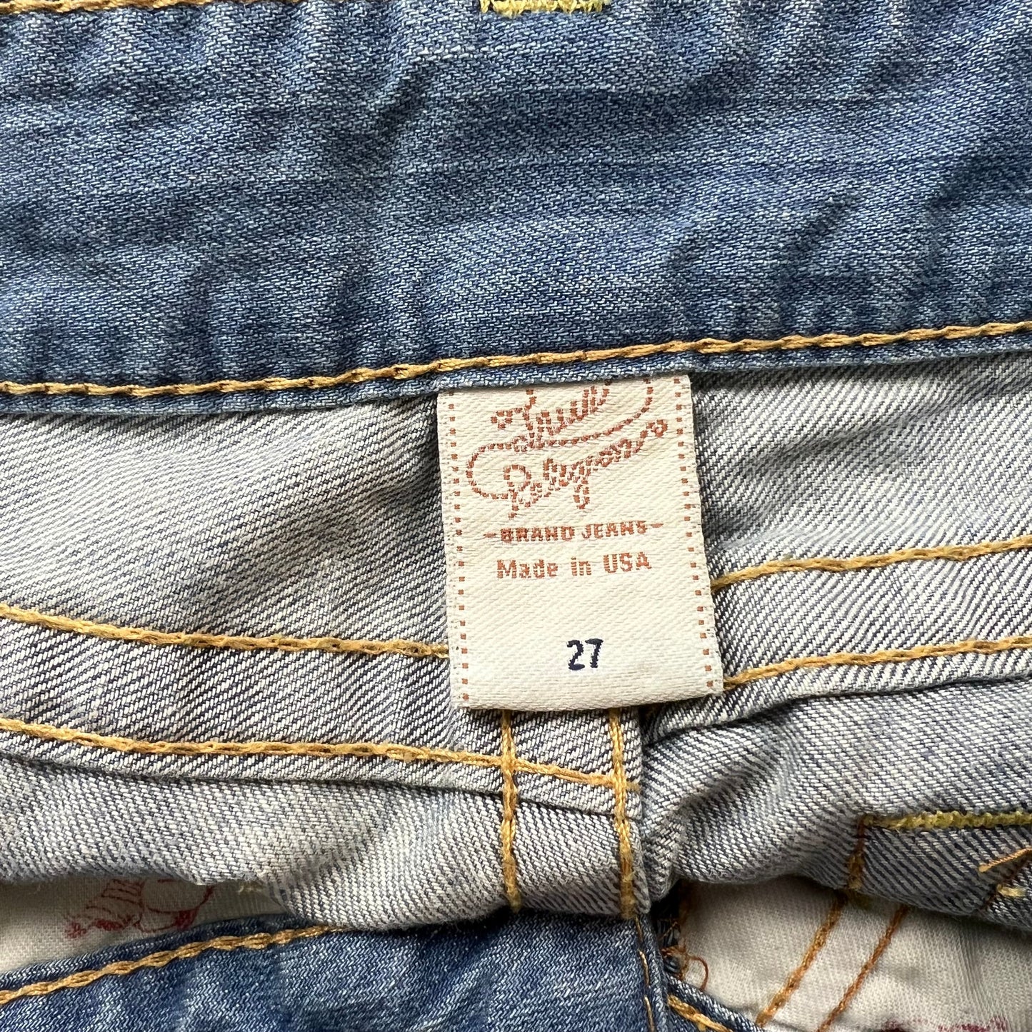 Jeans Flared By True Religion In Blue Denim, Size: 4