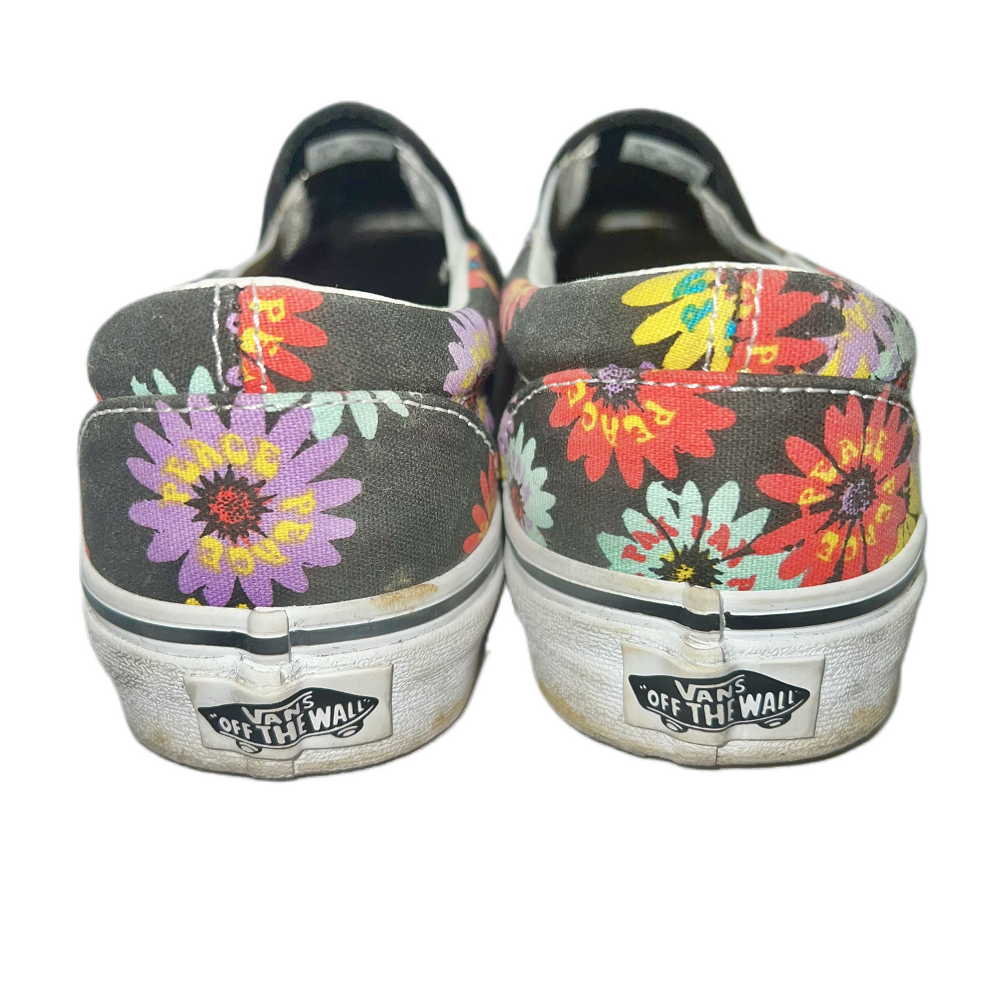 Shoes Flats By Vans In Floral Print, Size: 6.5