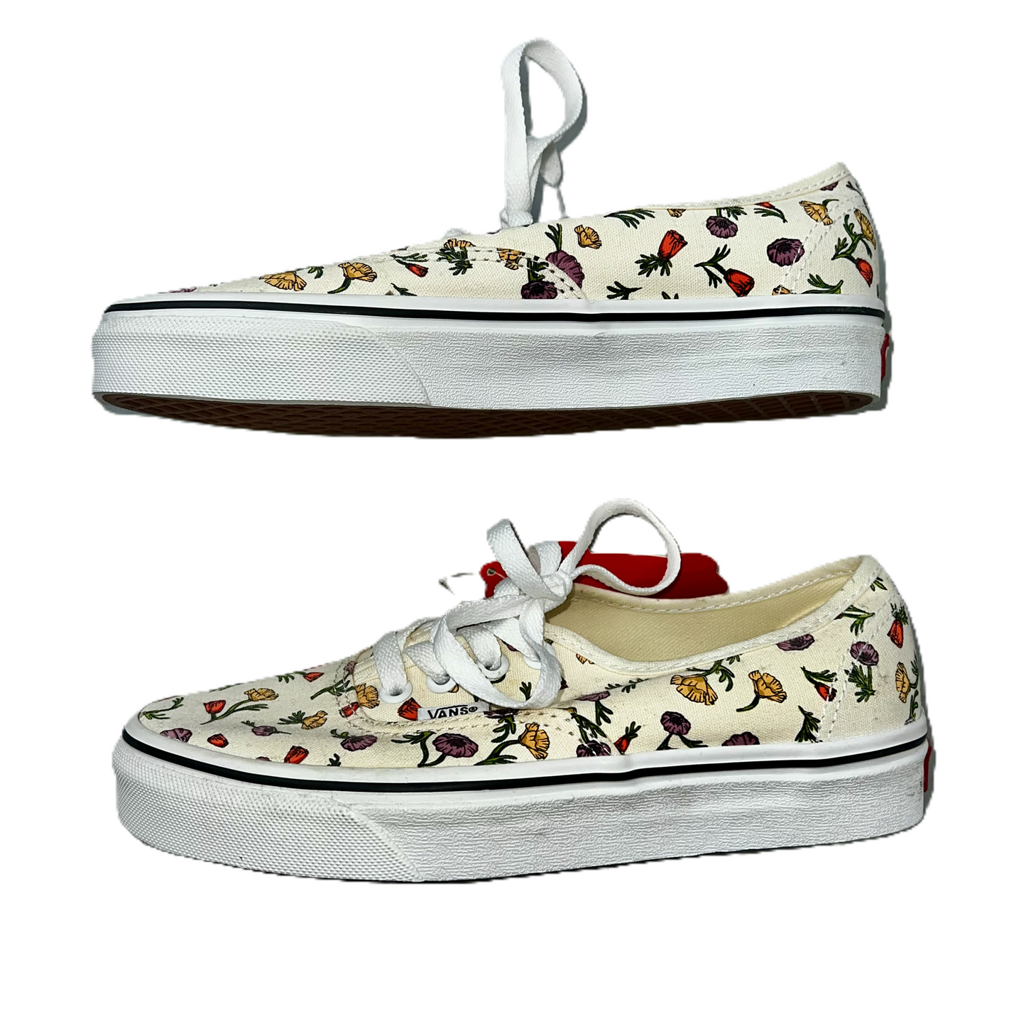 Shoes Sneakers By Vans In Floral Print, Size: 6.5