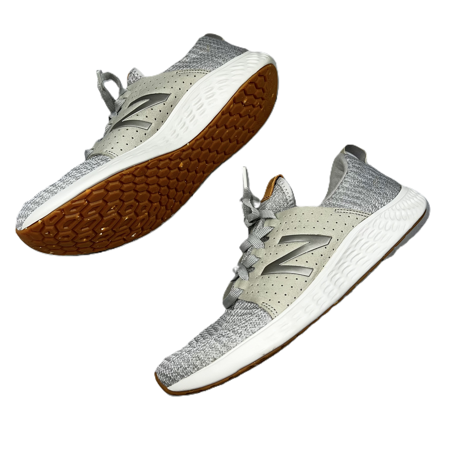 Tan & White Shoes Sneakers By New Balance, Size: 8