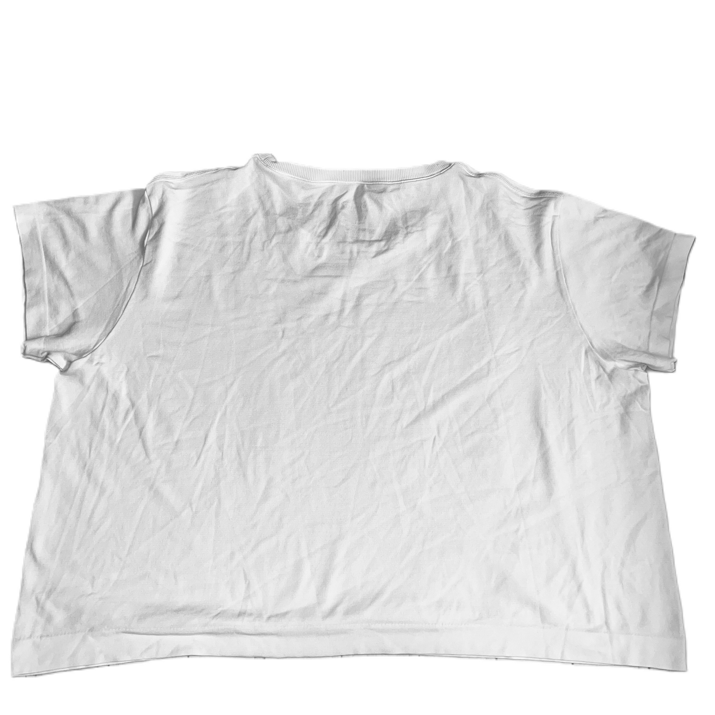 White Athletic Top Short Sleeve By Athleta, Size: L