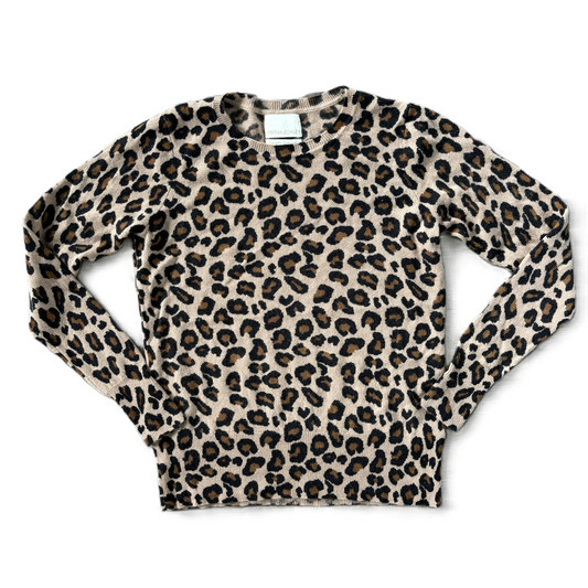 Sweater Cashmere By Cynthia Rowley In Animal Print, Size: M