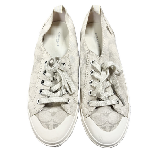 Shoes Designer By Coach In Cream, Size: 9