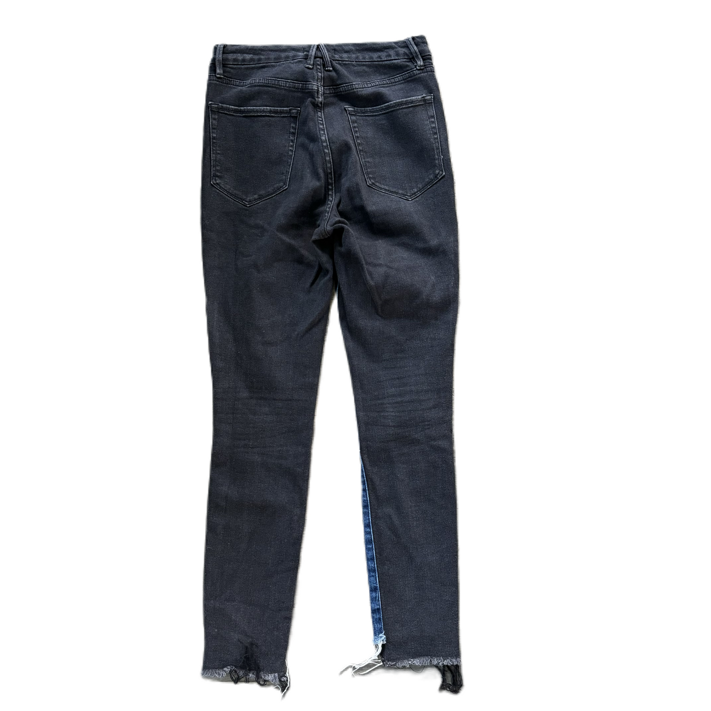 Jeans Skinny By Good American In Black & Blue, Size: 6