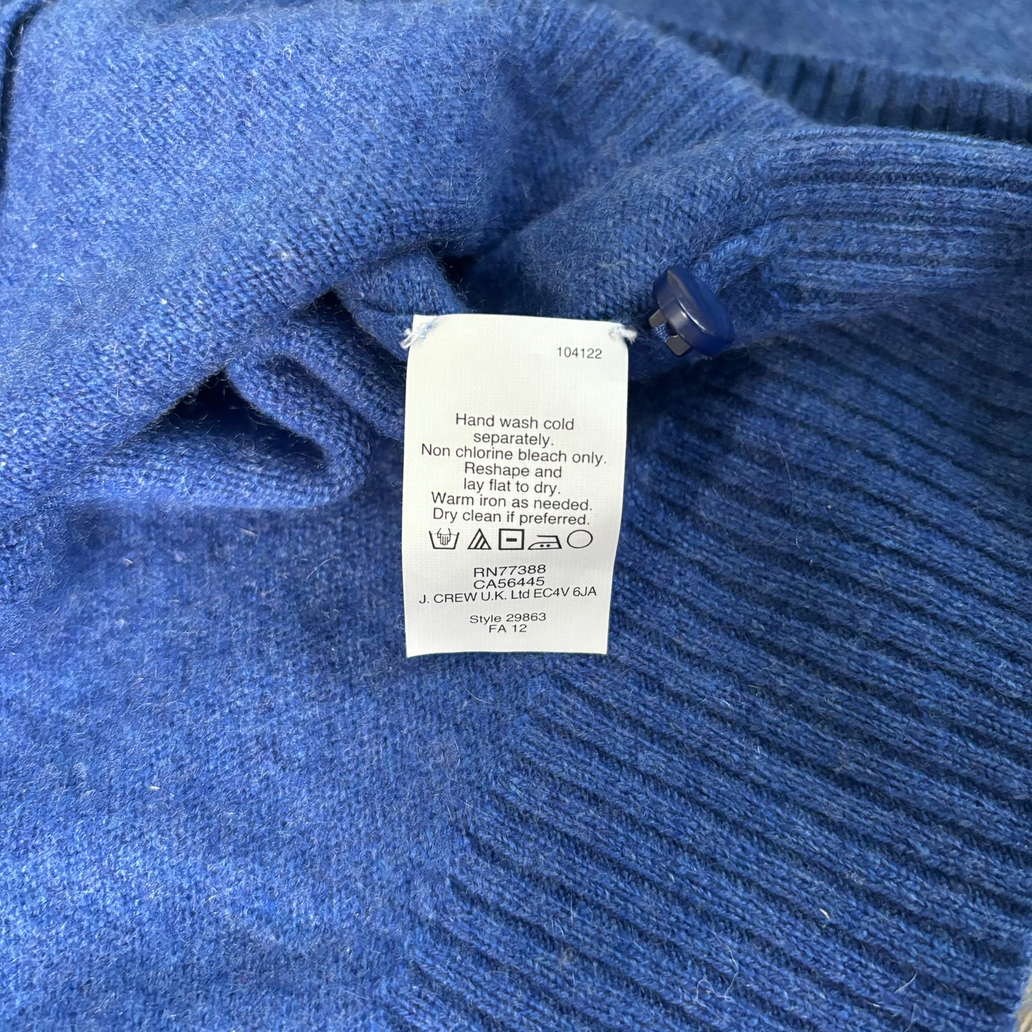 Sweater Cashmere By J. Crew In Blue, Size: M