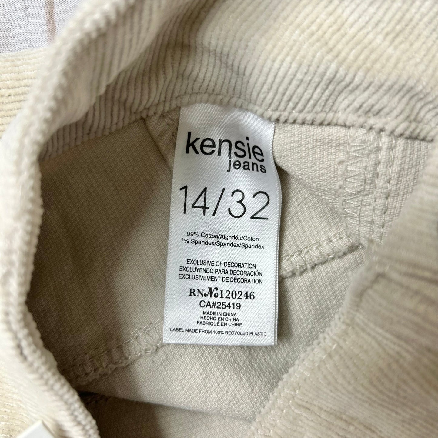 Pants Chinos & Khakis By Kensie In Tan, Size: 14