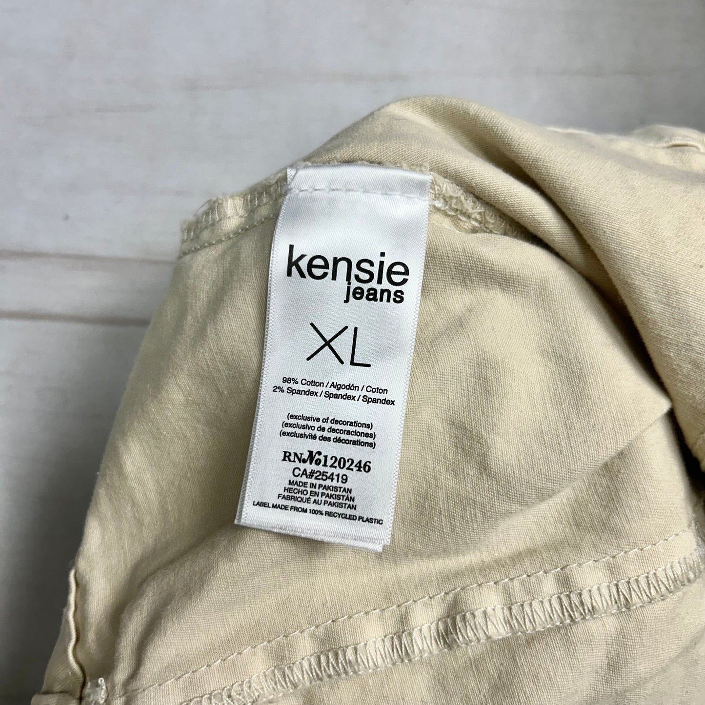 Jacket Moto By Kensie In Cream, Size: Xl