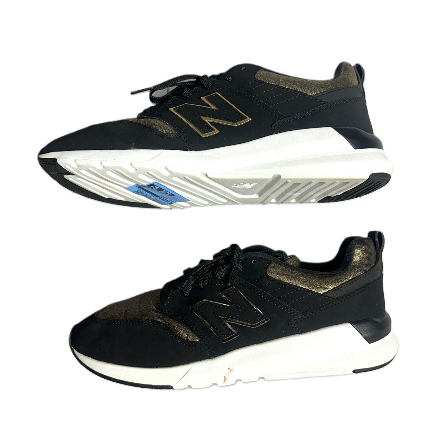 Shoes Sneakers By New Balance In Black & Gold, Size: 10.5