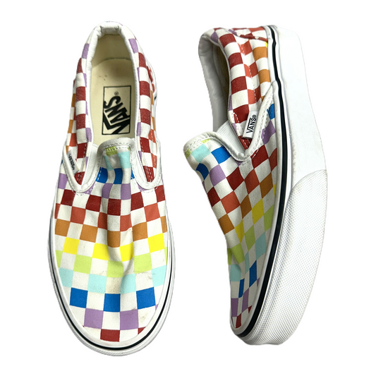 Shoes Sneakers By Vans In Rainbow Print, Size: 7.5