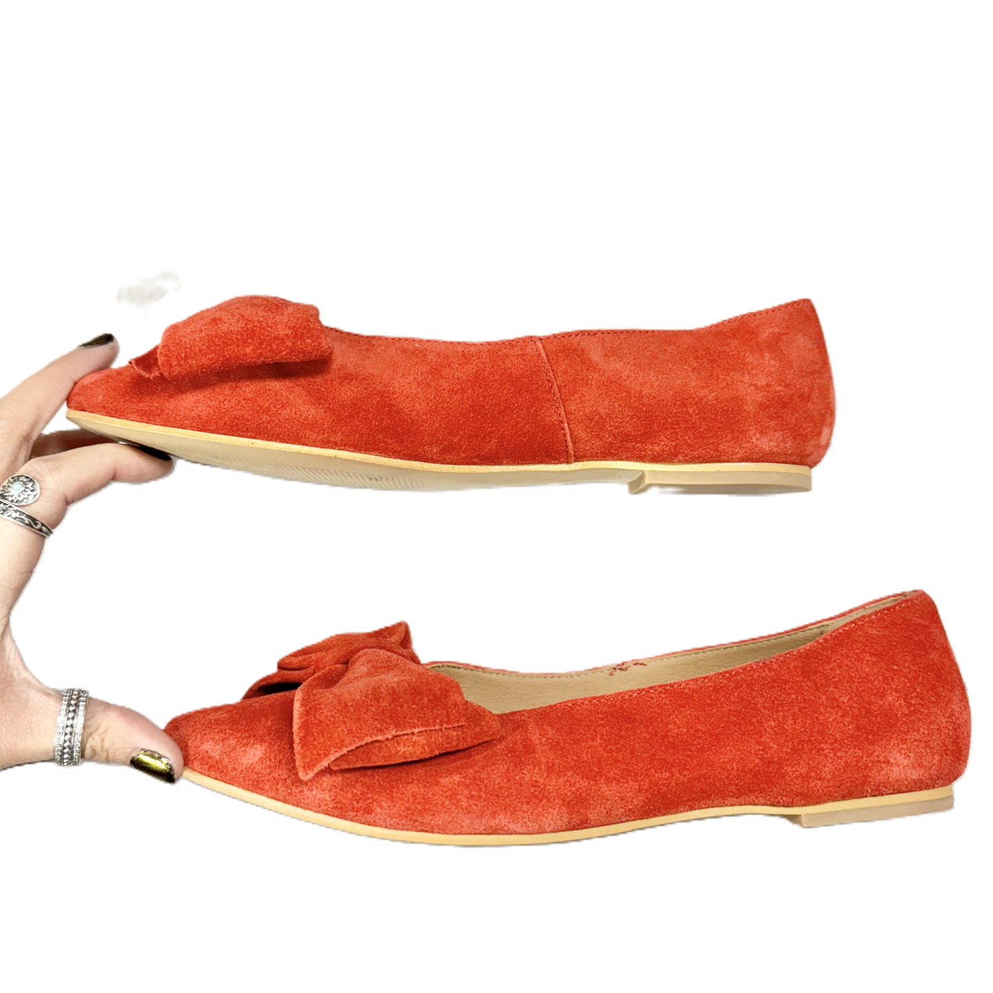 Shoes Flats By Antonio de Falia In Red, Size: 7.5