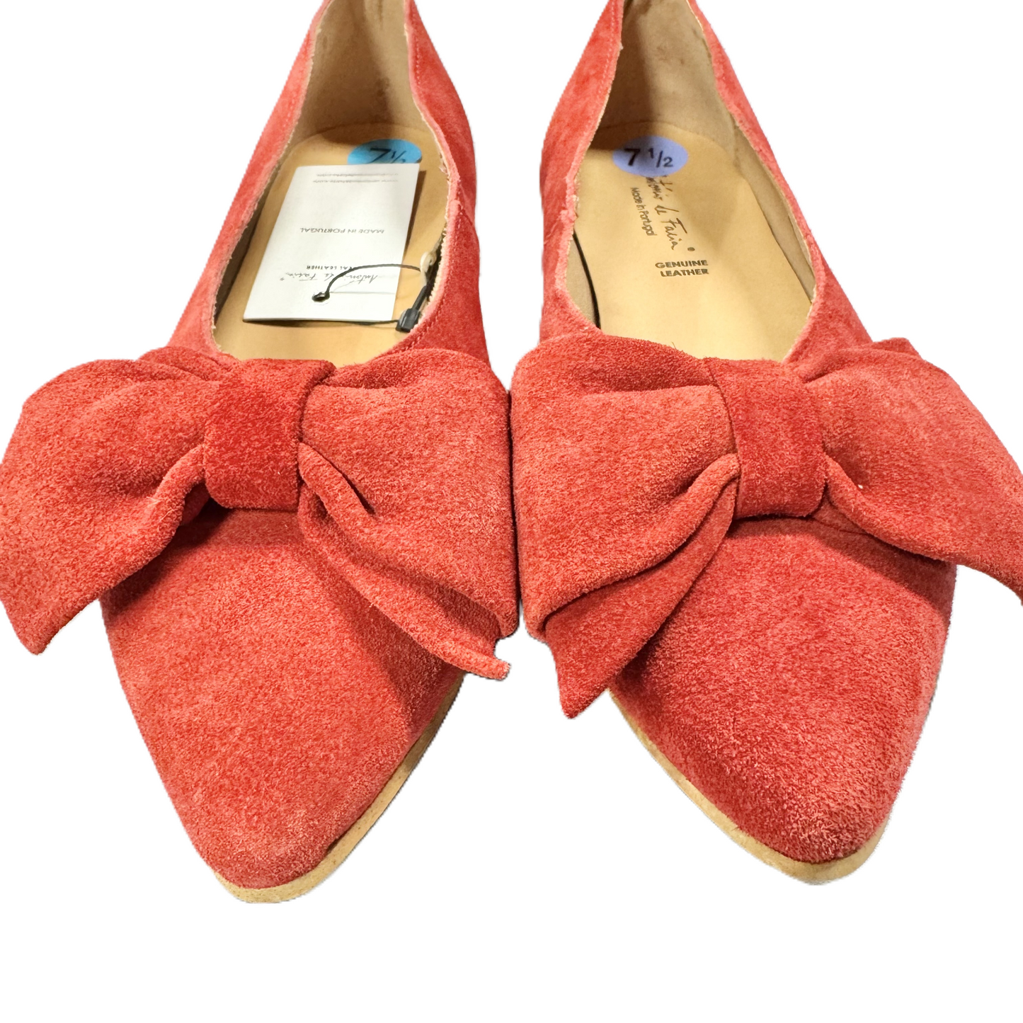 Shoes Flats By Antonio de Falia In Red, Size: 7.5