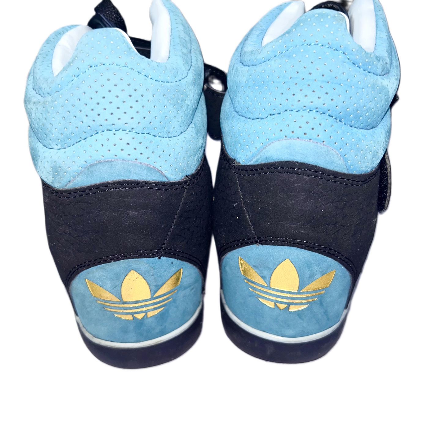 Shoes Sneakers By Adidas In Black & Blue, Size: 6.5