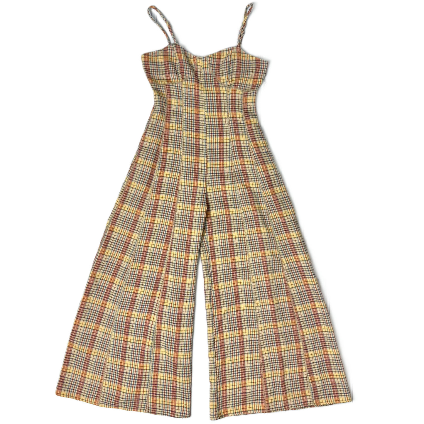 Jumpsuit By Storia In Plaid Pattern, Size: S