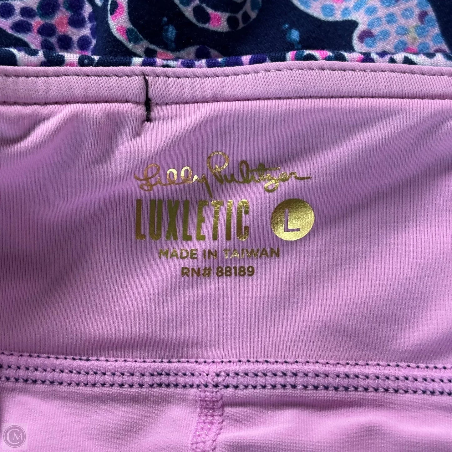 Skort Designer By Lilly Pulitzer In Blue & Purple, Size: L
