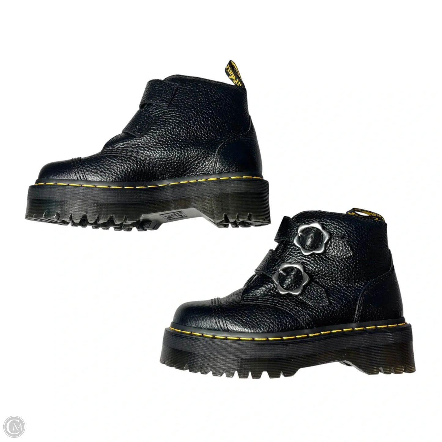Boots Leather By Dr Martens In Black, Size: 7