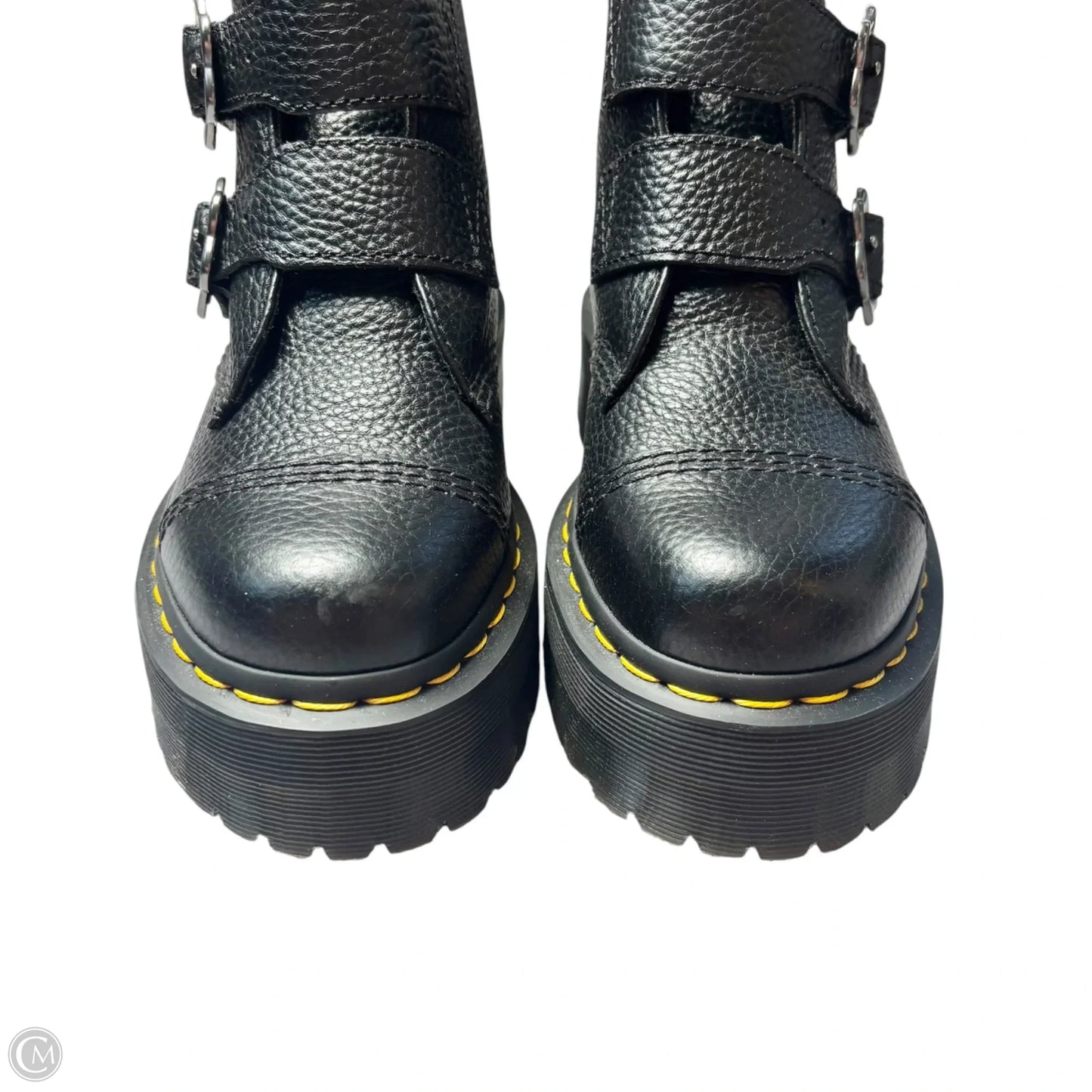 Boots Leather By Dr Martens In Black, Size: 7