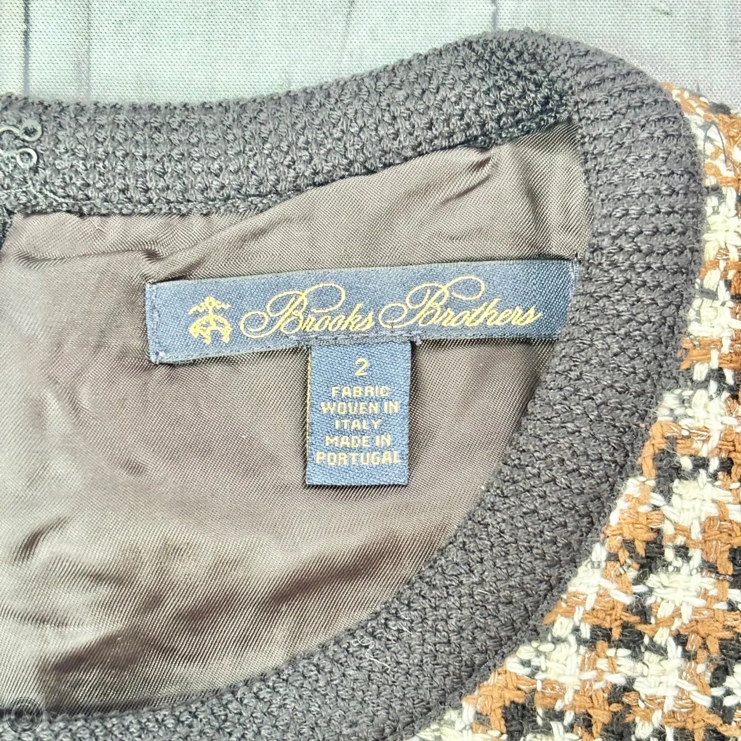 Dress Work By Brooks Brothers In Black & Brown, Size: 2