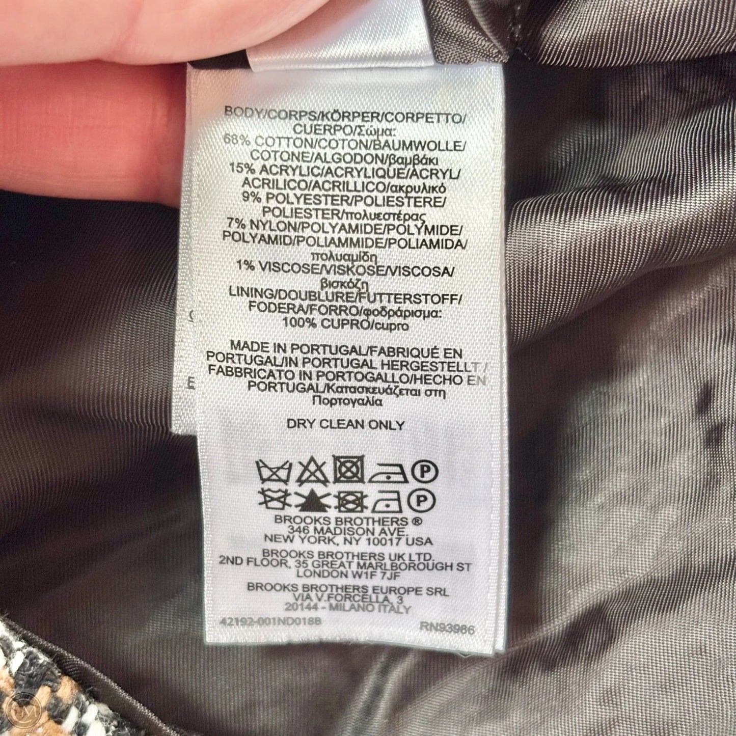 Dress Work By Brooks Brothers In Black & Brown, Size: 2