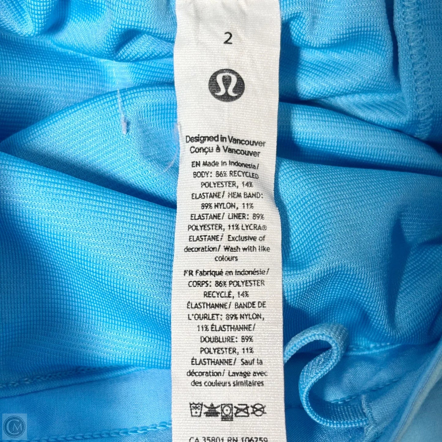 Athletic Shorts By Lululemon In Blue, Size: S