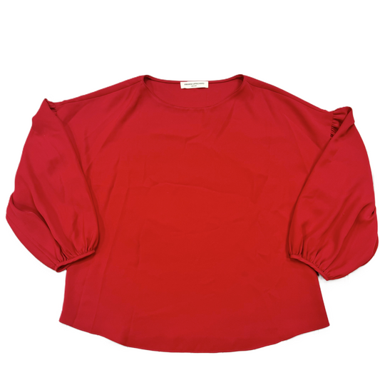 Blouse Long Sleeve By Amanda Uprichard In Red, Size: L