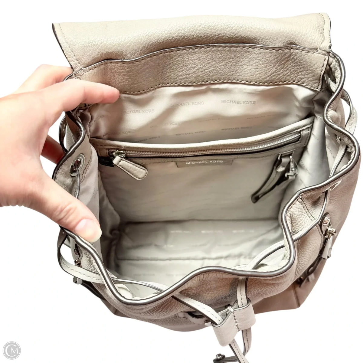 Backpack Leather By Michael By Michael Kors, Size: Medium