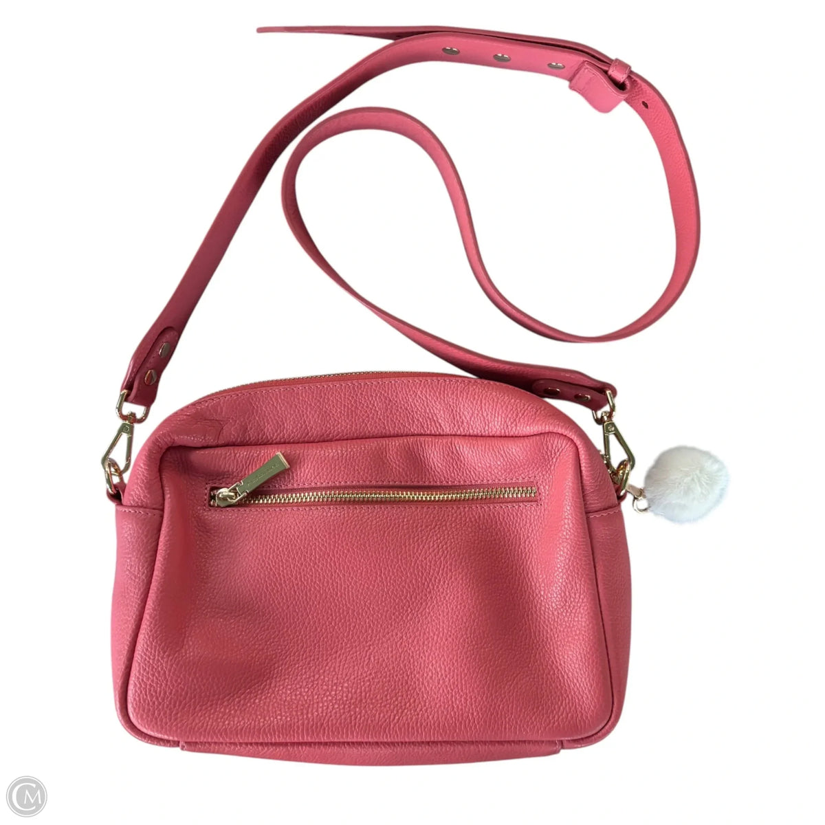 Crossbody Leather By Pom Pom London Size: Medium