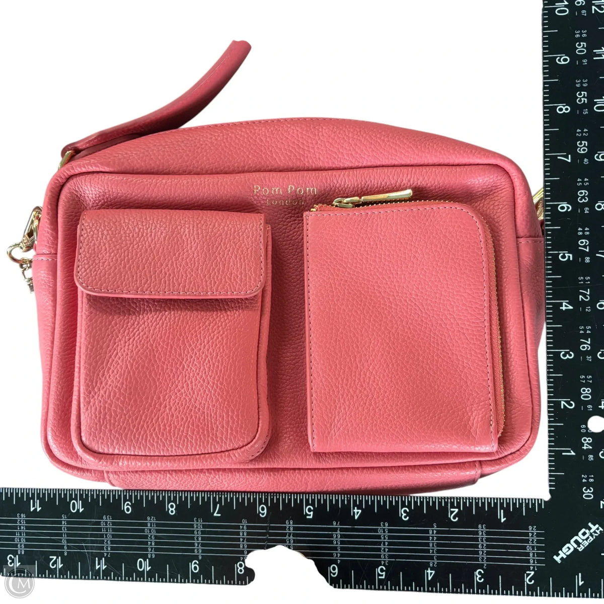 Crossbody Leather By Pom Pom London Size: Medium