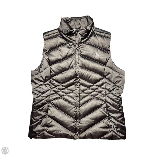 Vest Puffer & Quilted By The North Face In Grey, Size: L