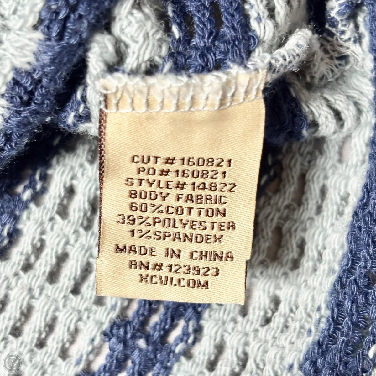 Sweater By Xcvi In Striped Pattern, Size: Xl