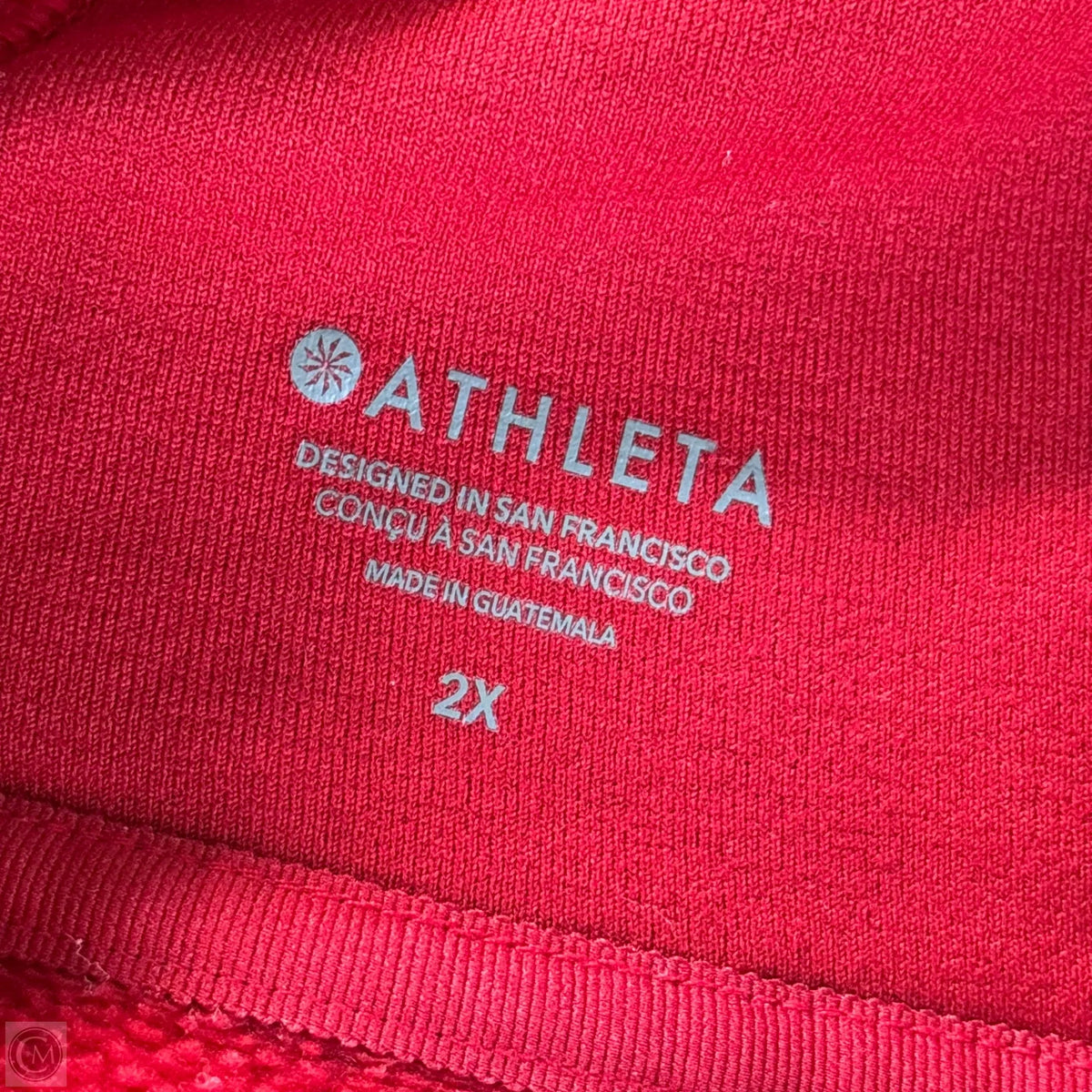 Athletic Sweatshirt Collar By Athleta In Red, Size: 2x