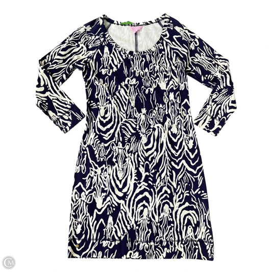 Dress Designer By Lilly Pulitzer In Blue & White, Size: M