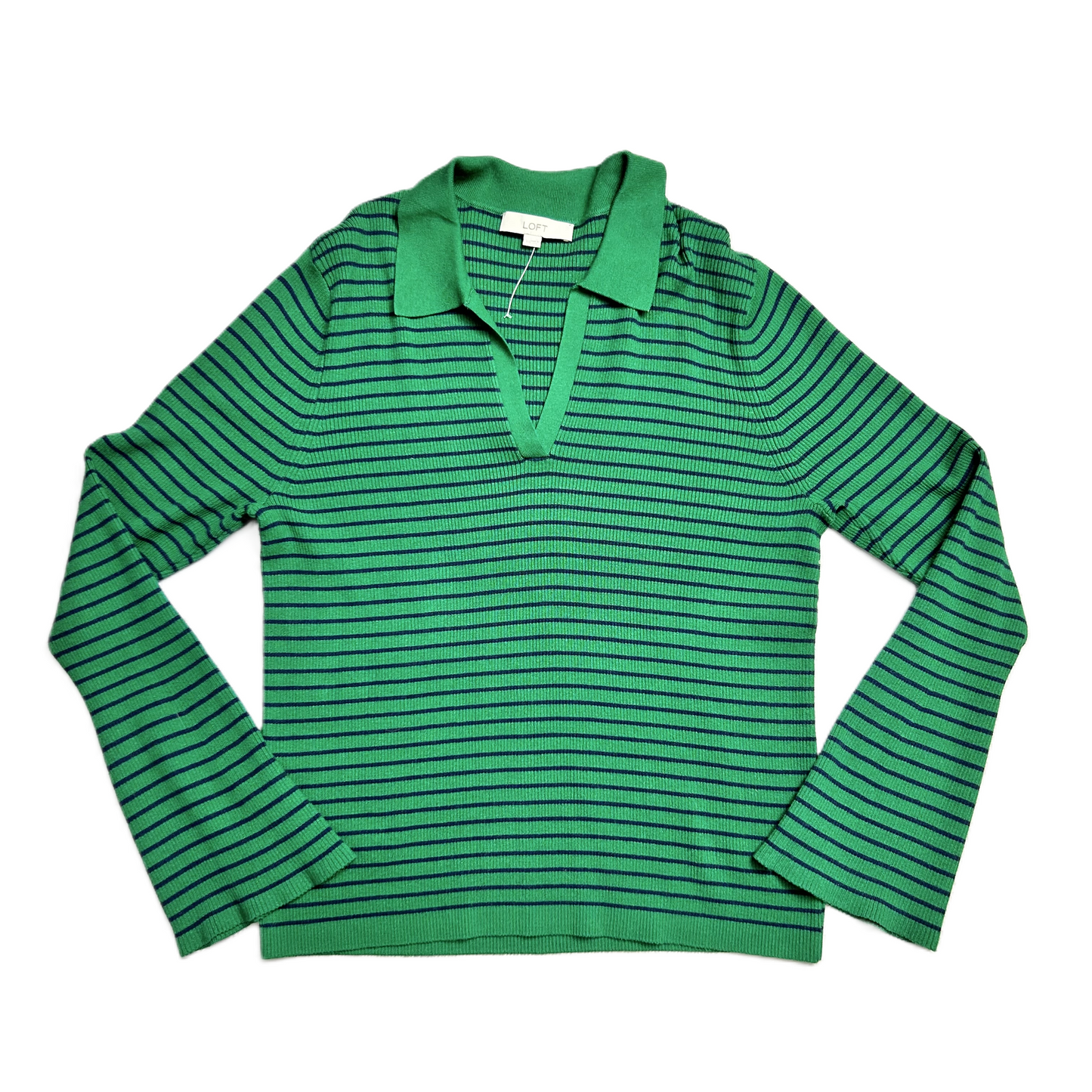 Sweater By Loft In Blue & Green, Size: Xxl