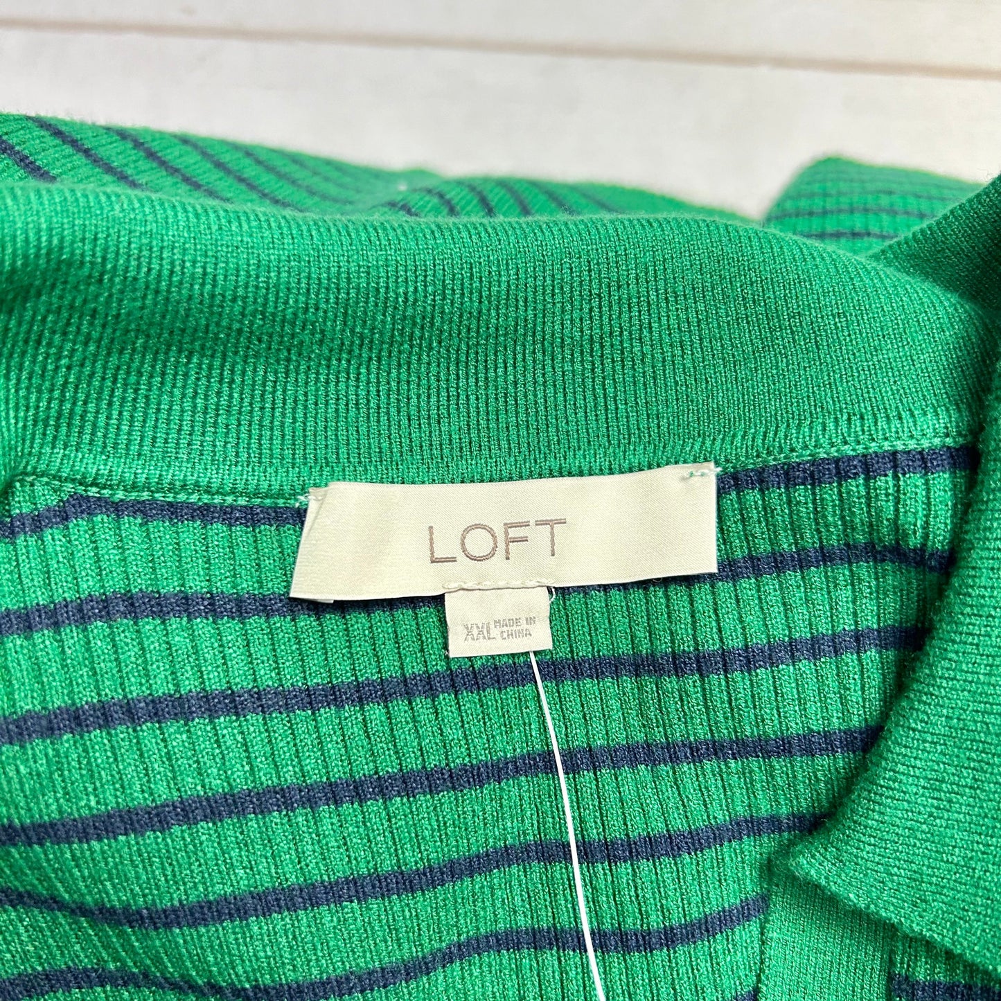 Sweater By Loft In Blue & Green, Size: Xxl