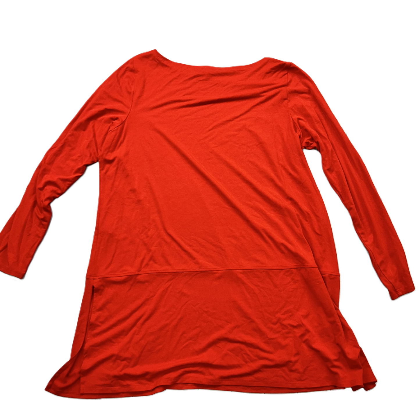 Top Long Sleeve By Eileen Fisher In Red, Size: Xl