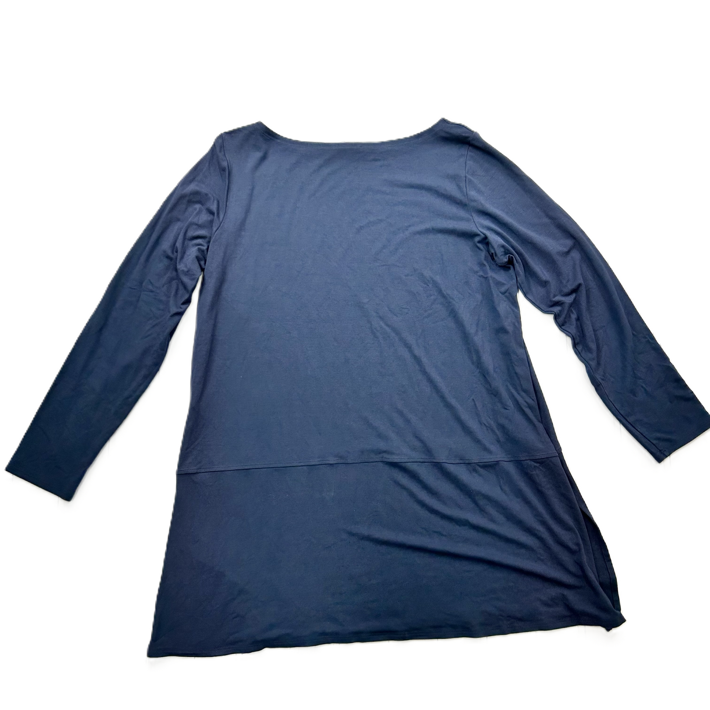 Top Long Sleeve By Eileen Fisher In Navy, Size: Xl