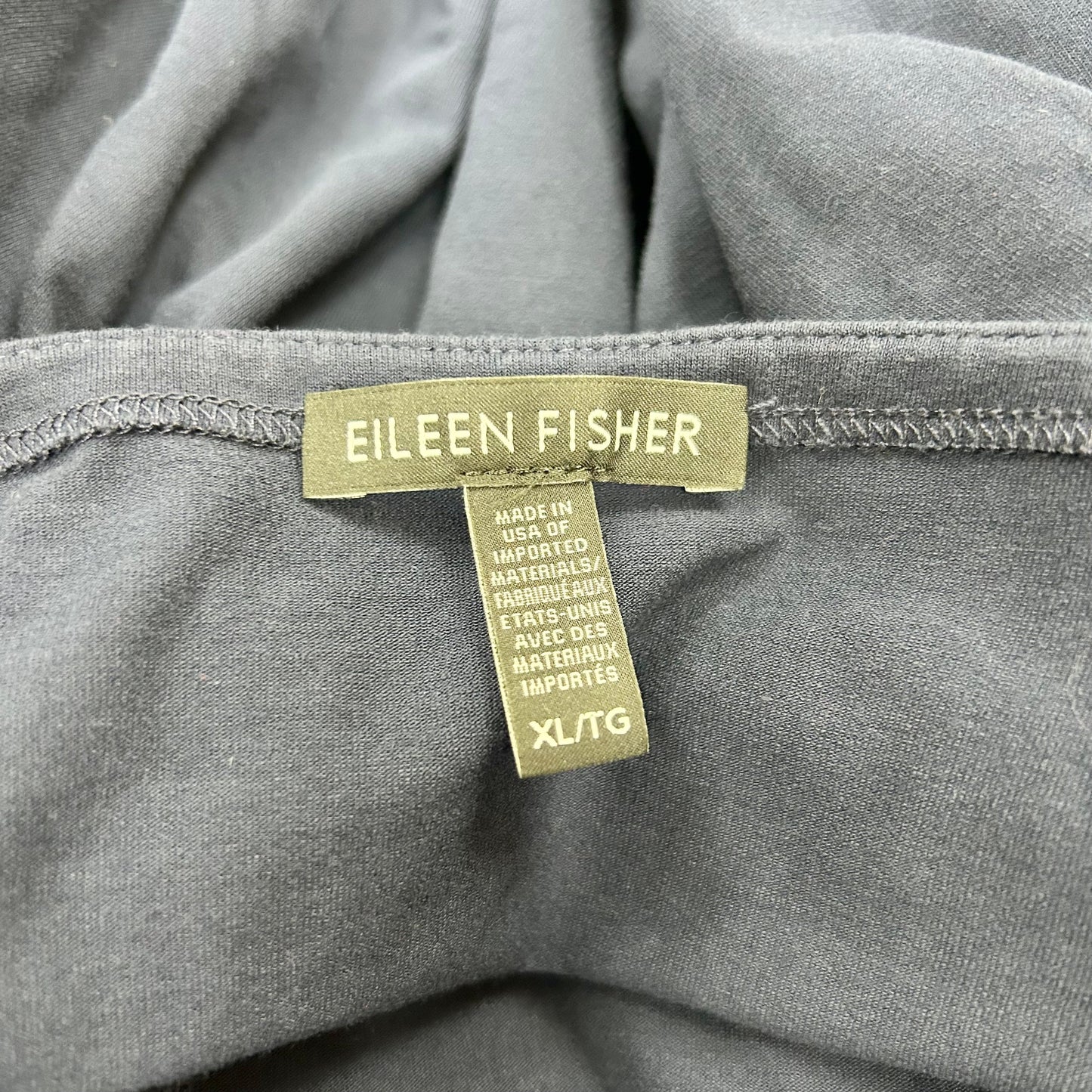 Top Long Sleeve By Eileen Fisher In Navy, Size: Xl