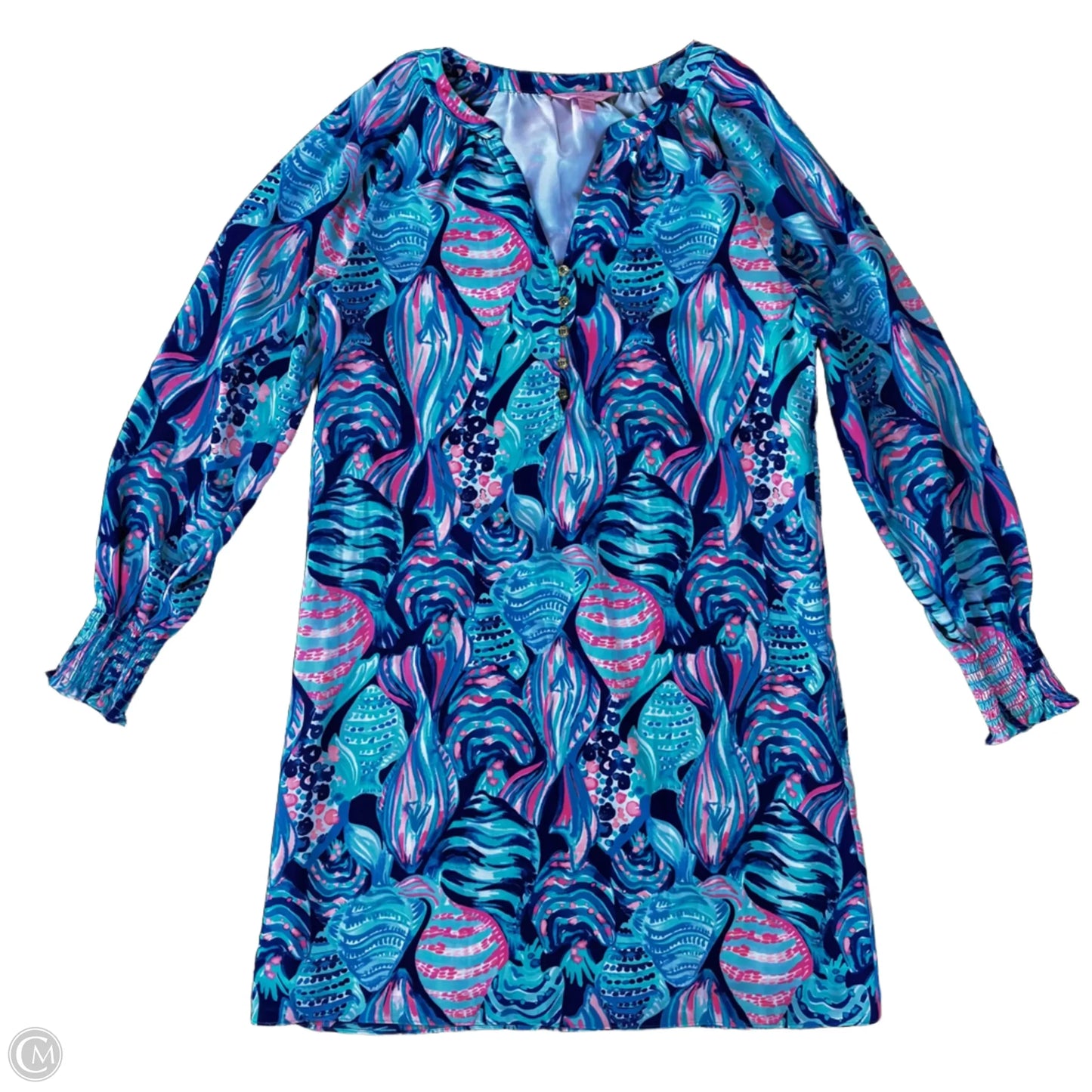 Dress Designer By Lilly Pulitzer In Blue & Pink, Size: Xs