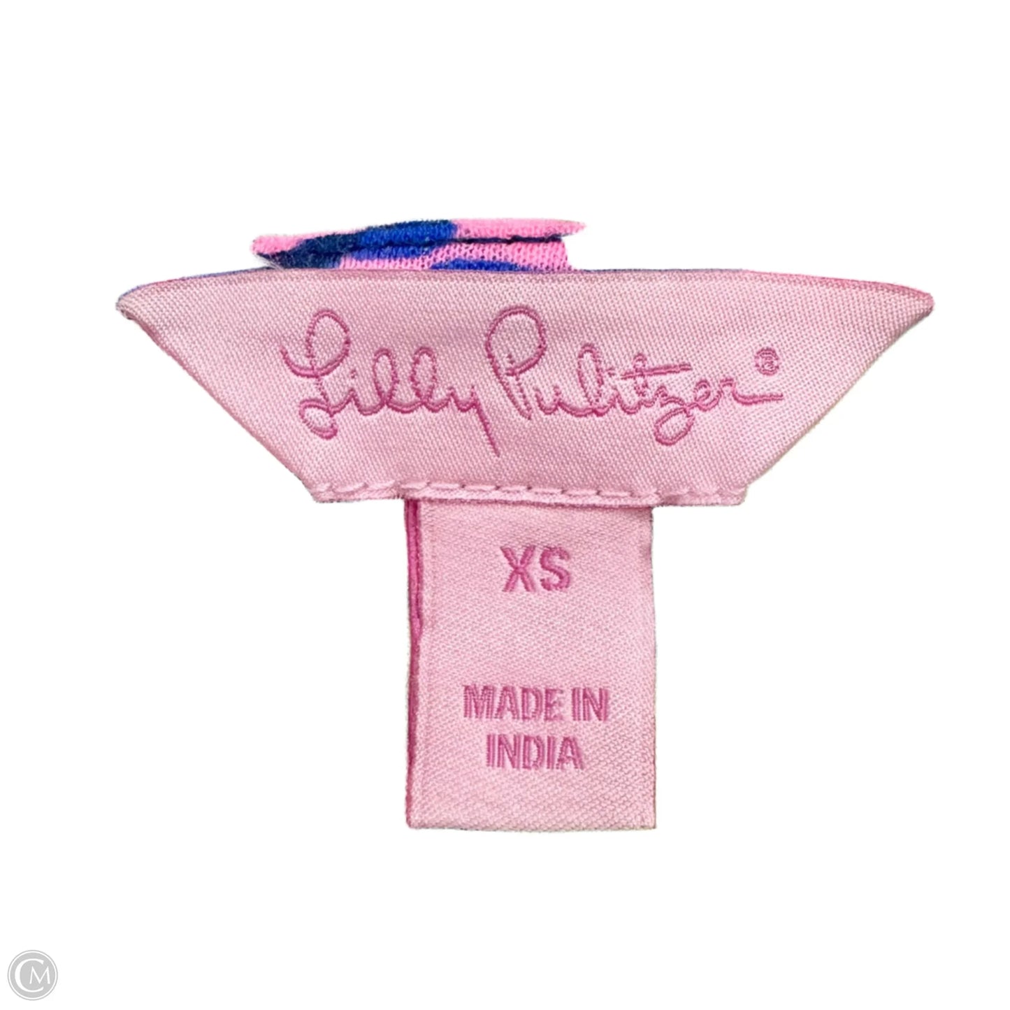 Top 3/4 Sleeve Designer By Lilly Pulitzer In Blue & Green, Size: Xs