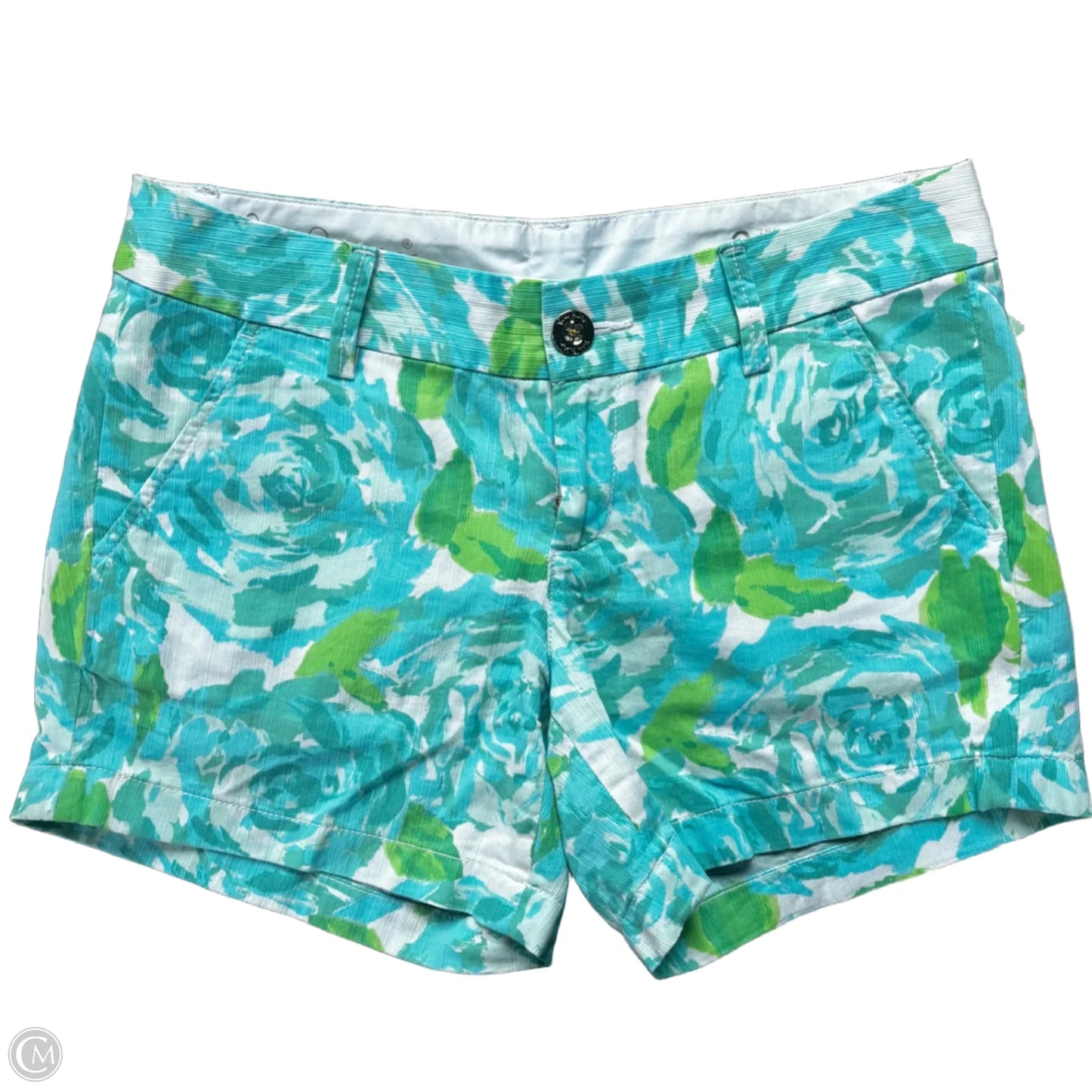 Shorts Designer By Lilly Pulitzer In Blue & Green, Size: 2