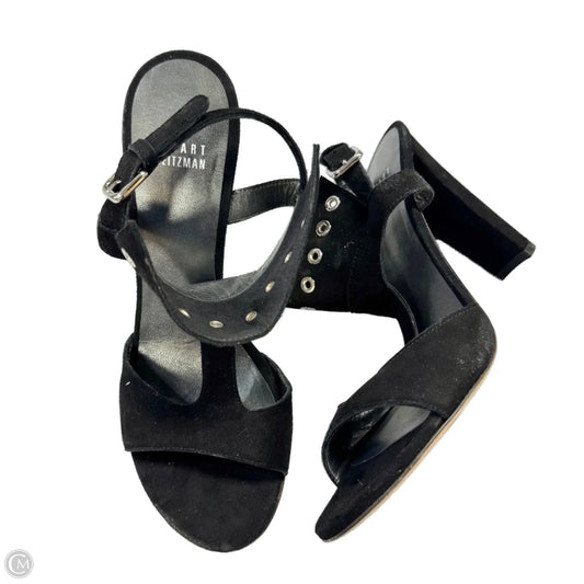 Sandals Designer By Stuart Weitzman In Black, Size: 9