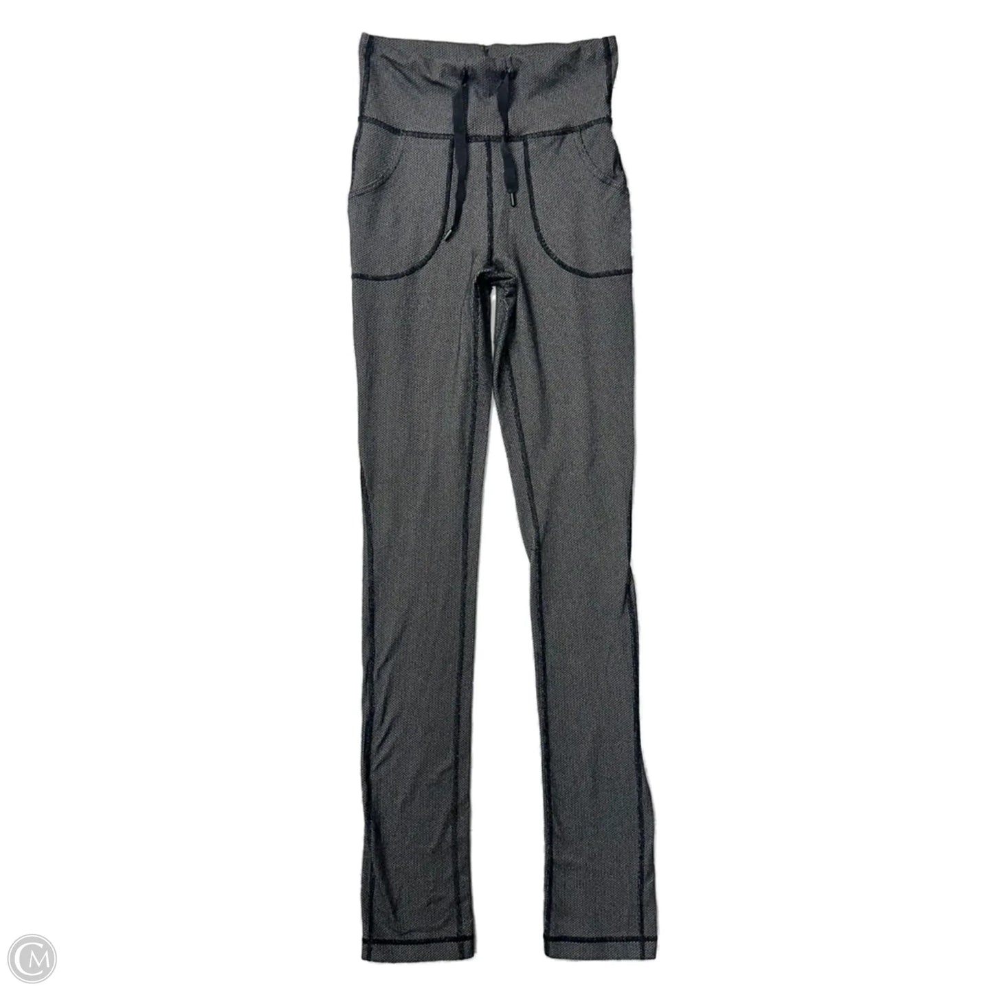 Athletic Leggings By Lululemon In Black & White, Size: S