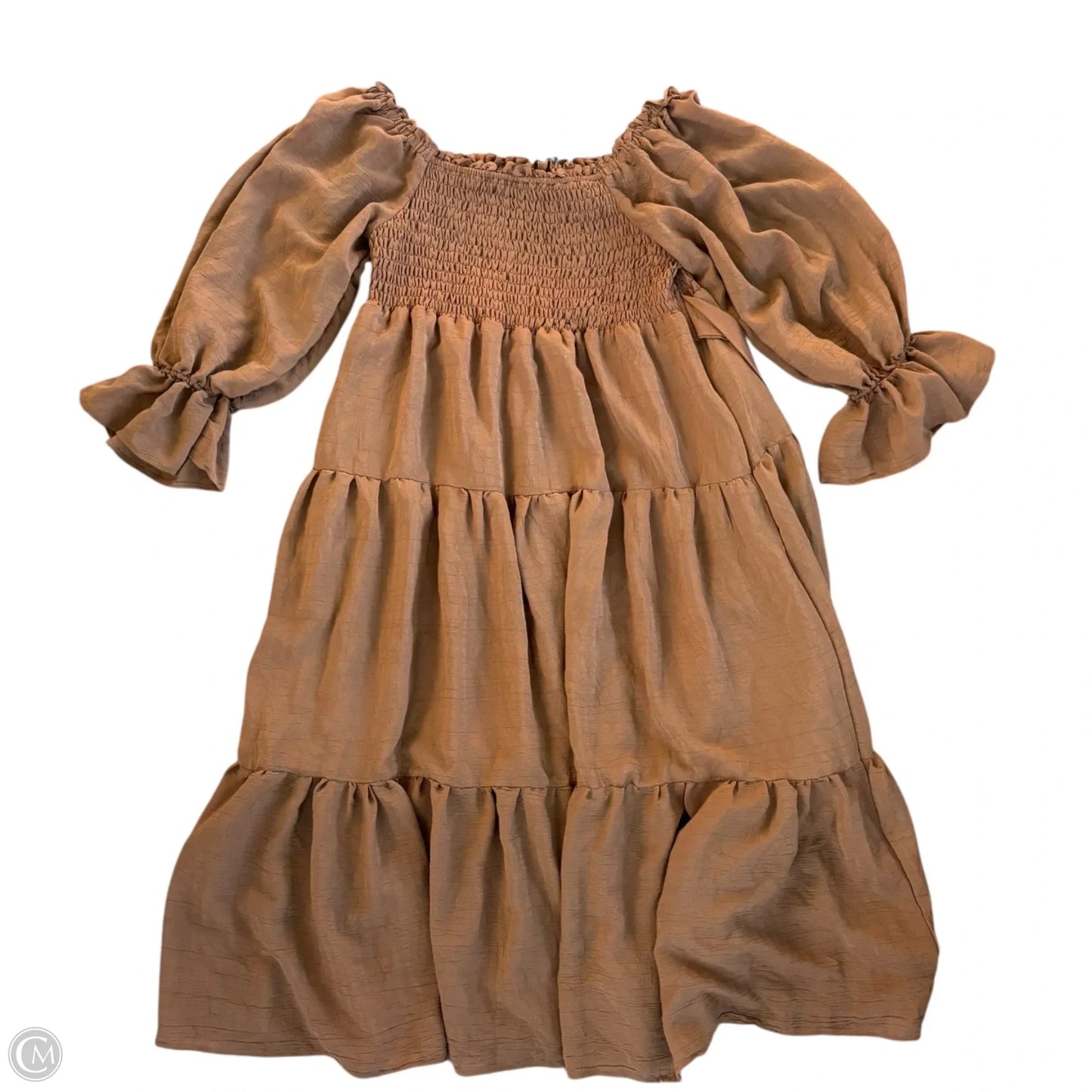 Dress Casual Midi By &Merci In Brown, Size: M
